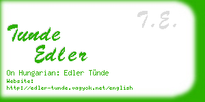 tunde edler business card